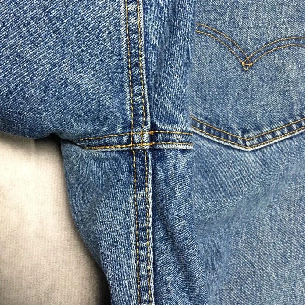 Levis‎ Mens 505 Regular Fit Blue Jeans size 40x29 Cotton Denim Pants Zipper Fly